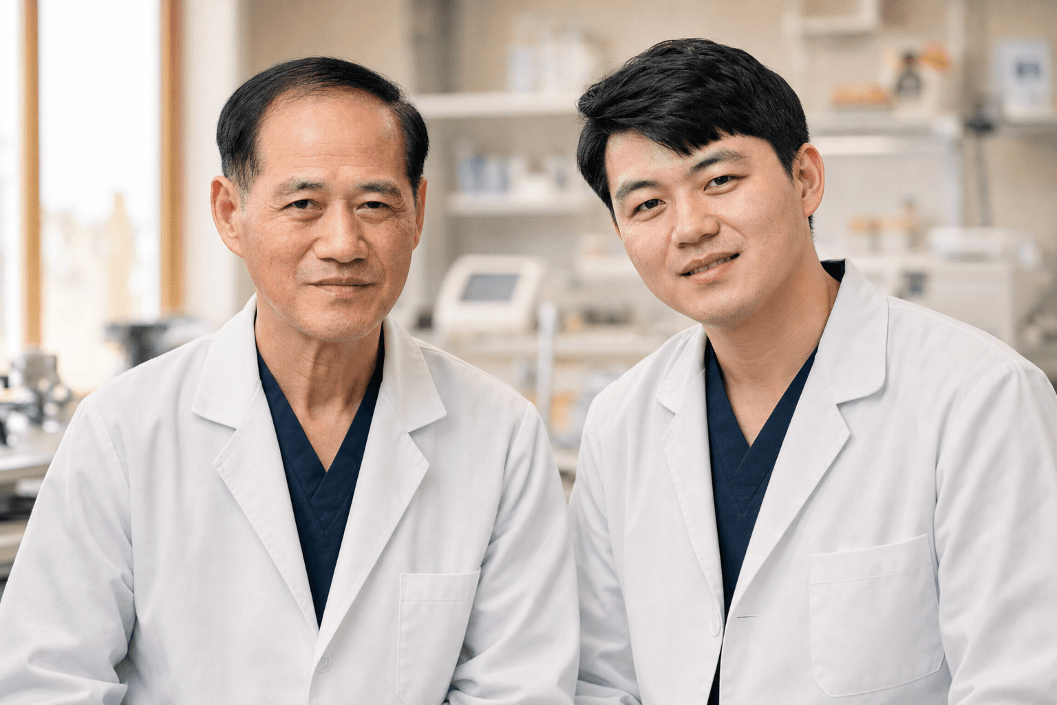 Lee Dental Laboratory family leadership team in the lab